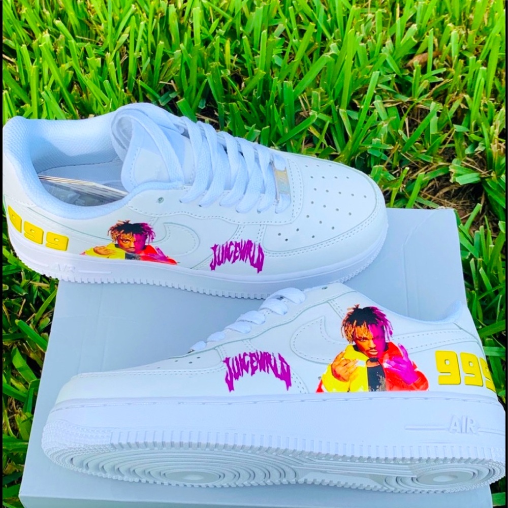 Custom Nike Air Force 1 Juice Wrld NWT